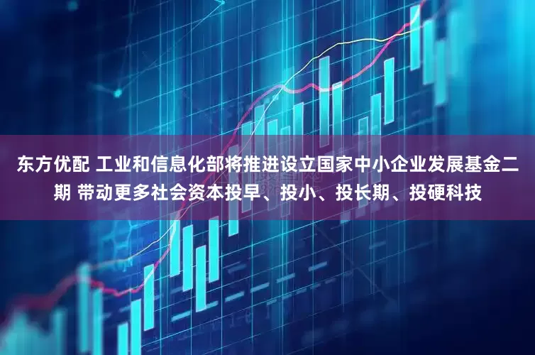 东方优配 工业和信息化部将推进设立国家中小企业发展基金二期 带动更多社会资本投早、投小、投长期、投硬科技