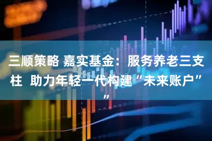 三顺策略 嘉实基金：服务养老三支柱  助力年轻一代构建“未来账户”