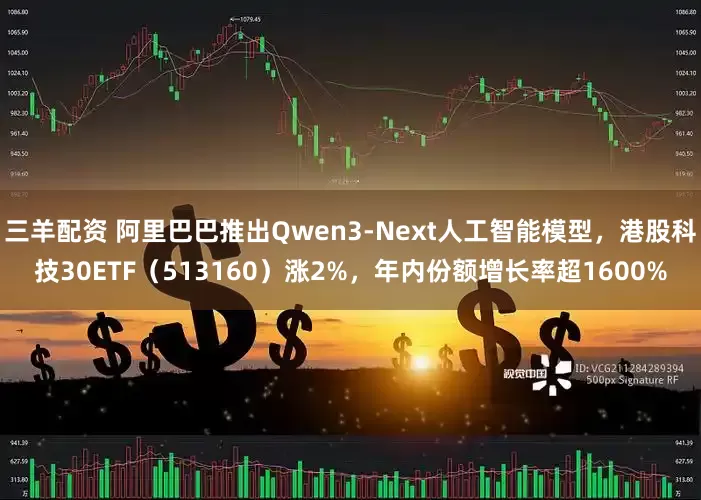 三羊配资 阿里巴巴推出Qwen3-Next人工智能模型，港股科技30ETF（513160）涨2%，年内份额增长率超1600%